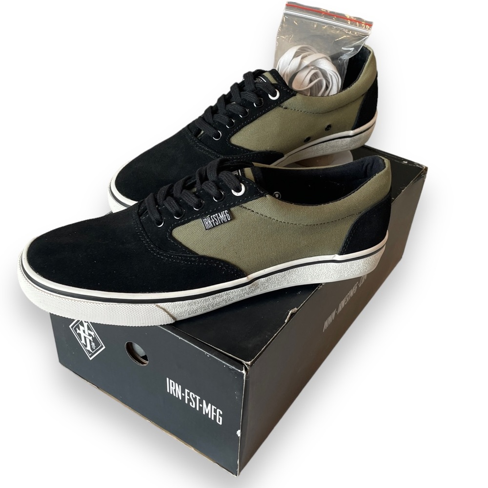 NWB Iron Fist Skateboard Sneakers in Olive Black Unisex Men 7 Woman 9